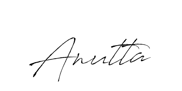 Use a signature maker to create a handwritten signature online. With this signature software, you can design (Antro_Vectra) your own signature for name Anutta. Anutta signature style 6 images and pictures png