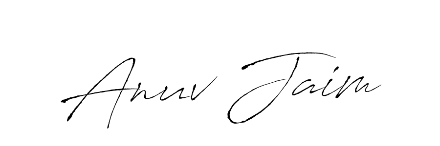 if you are searching for the best signature style for your name Anuv Jaim. so please give up your signature search. here we have designed multiple signature styles  using Antro_Vectra. Anuv Jaim signature style 6 images and pictures png