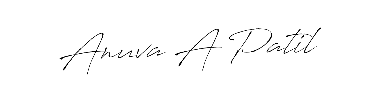 Anuva A Patil stylish signature style. Best Handwritten Sign (Antro_Vectra) for my name. Handwritten Signature Collection Ideas for my name Anuva A Patil. Anuva A Patil signature style 6 images and pictures png
