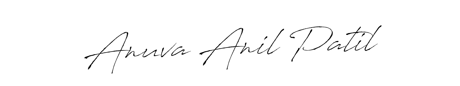 Create a beautiful signature design for name Anuva Anil Patil. With this signature (Antro_Vectra) fonts, you can make a handwritten signature for free. Anuva Anil Patil signature style 6 images and pictures png