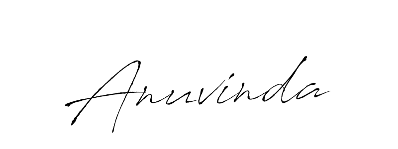 How to make Anuvinda signature? Antro_Vectra is a professional autograph style. Create handwritten signature for Anuvinda name. Anuvinda signature style 6 images and pictures png