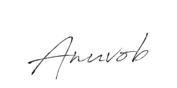 How to make Anuvob signature? Antro_Vectra is a professional autograph style. Create handwritten signature for Anuvob name. Anuvob signature style 6 images and pictures png