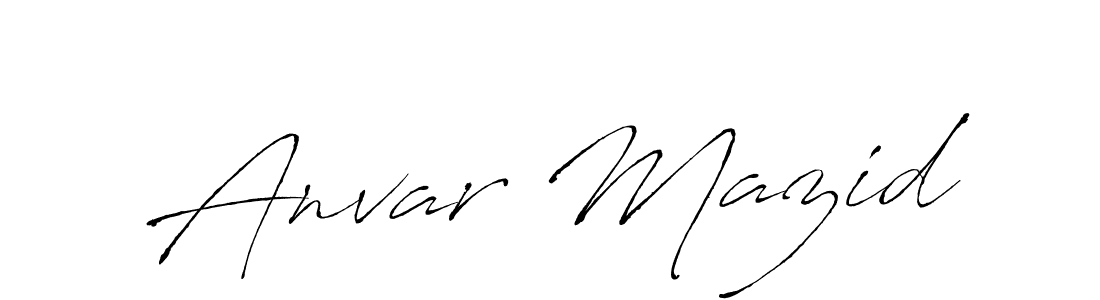 How to make Anvar Mazid signature? Antro_Vectra is a professional autograph style. Create handwritten signature for Anvar Mazid name. Anvar Mazid signature style 6 images and pictures png