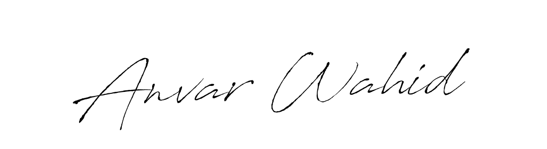 if you are searching for the best signature style for your name Anvar Wahid. so please give up your signature search. here we have designed multiple signature styles  using Antro_Vectra. Anvar Wahid signature style 6 images and pictures png