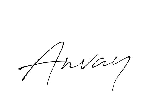 Design your own signature with our free online signature maker. With this signature software, you can create a handwritten (Antro_Vectra) signature for name Anvay. Anvay signature style 6 images and pictures png