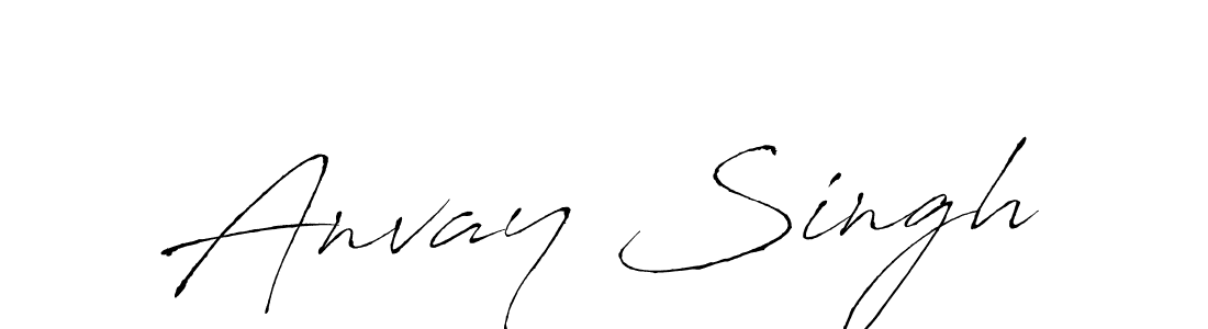 Anvay Singh stylish signature style. Best Handwritten Sign (Antro_Vectra) for my name. Handwritten Signature Collection Ideas for my name Anvay Singh. Anvay Singh signature style 6 images and pictures png