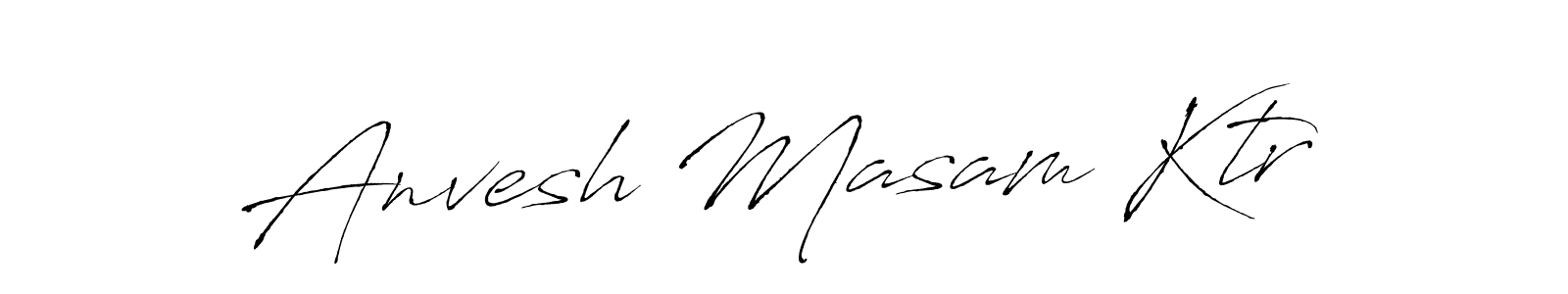 Make a beautiful signature design for name Anvesh Masam Ktr. Use this online signature maker to create a handwritten signature for free. Anvesh Masam Ktr signature style 6 images and pictures png