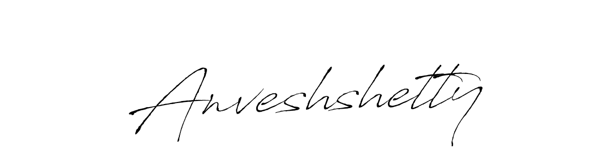 Make a beautiful signature design for name Anveshshetty. With this signature (Antro_Vectra) style, you can create a handwritten signature for free. Anveshshetty signature style 6 images and pictures png