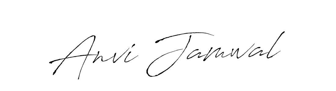 This is the best signature style for the Anvi Jamwal name. Also you like these signature font (Antro_Vectra). Mix name signature. Anvi Jamwal signature style 6 images and pictures png