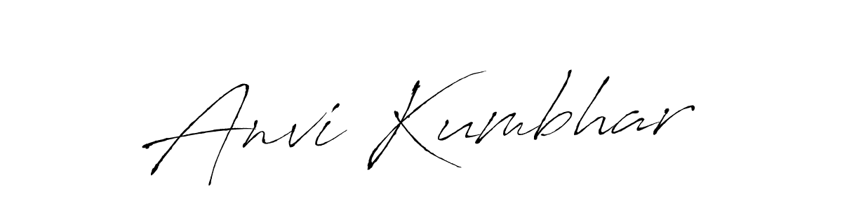 Also You can easily find your signature by using the search form. We will create Anvi Kumbhar name handwritten signature images for you free of cost using Antro_Vectra sign style. Anvi Kumbhar signature style 6 images and pictures png