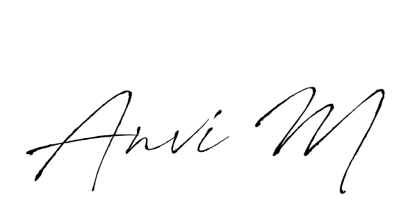 Create a beautiful signature design for name Anvi M. With this signature (Antro_Vectra) fonts, you can make a handwritten signature for free. Anvi M signature style 6 images and pictures png