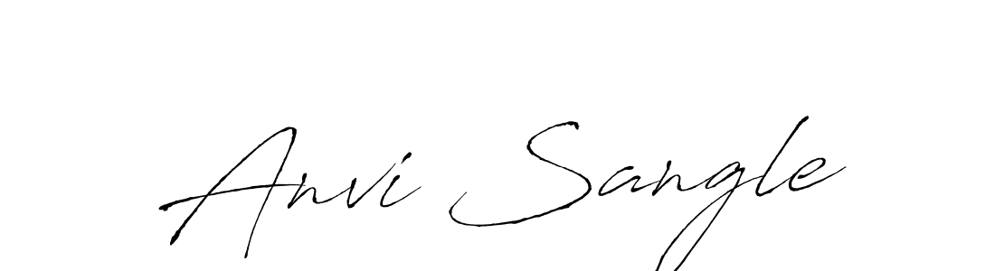 Make a beautiful signature design for name Anvi Sangle. Use this online signature maker to create a handwritten signature for free. Anvi Sangle signature style 6 images and pictures png