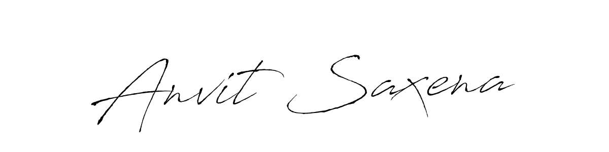 Make a beautiful signature design for name Anvit Saxena. With this signature (Antro_Vectra) style, you can create a handwritten signature for free. Anvit Saxena signature style 6 images and pictures png