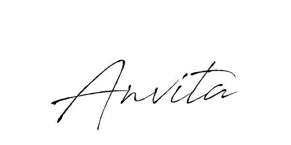 Anvita stylish signature style. Best Handwritten Sign (Antro_Vectra) for my name. Handwritten Signature Collection Ideas for my name Anvita. Anvita signature style 6 images and pictures png