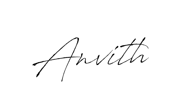 Design your own signature with our free online signature maker. With this signature software, you can create a handwritten (Antro_Vectra) signature for name Anvith. Anvith signature style 6 images and pictures png