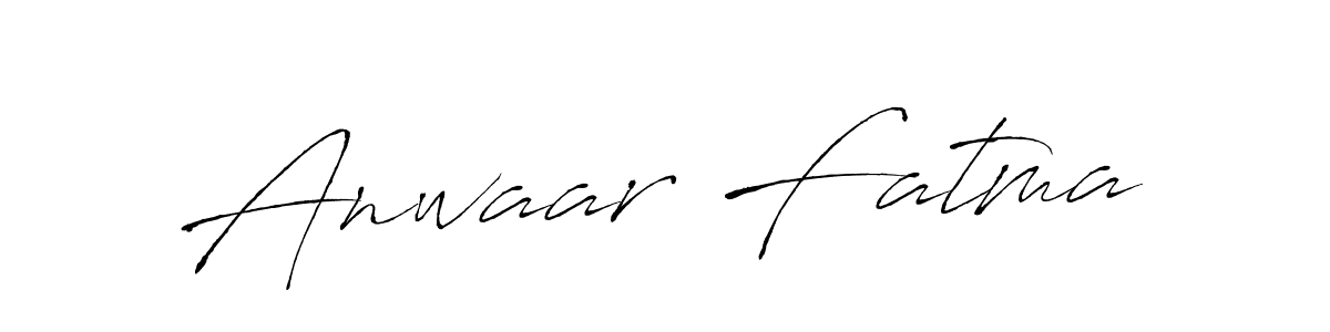 Design your own signature with our free online signature maker. With this signature software, you can create a handwritten (Antro_Vectra) signature for name Anwaar Fatma. Anwaar Fatma signature style 6 images and pictures png