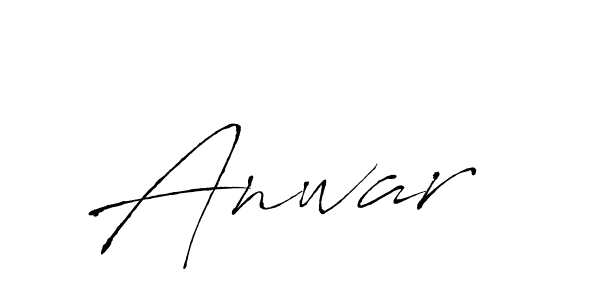 The best way (Antro_Vectra) to make a short signature is to pick only two or three words in your name. The name Anwar  include a total of six letters. For converting this name. Anwar  signature style 6 images and pictures png