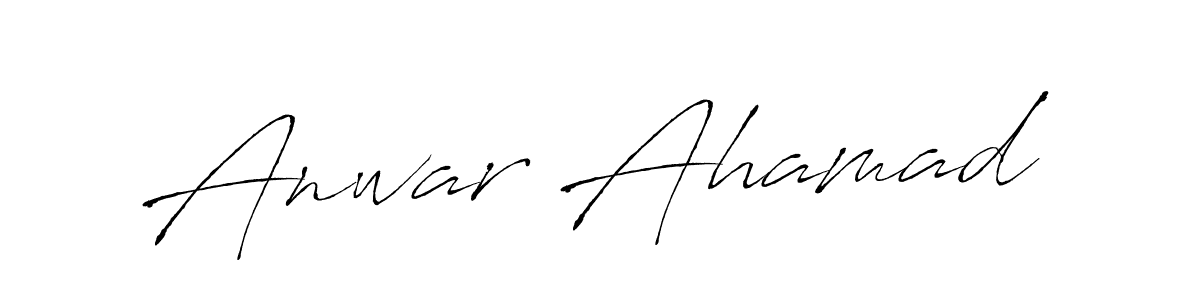Design your own signature with our free online signature maker. With this signature software, you can create a handwritten (Antro_Vectra) signature for name Anwar Ahamad. Anwar Ahamad signature style 6 images and pictures png