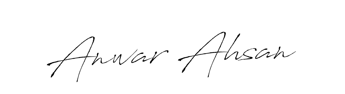 Design your own signature with our free online signature maker. With this signature software, you can create a handwritten (Antro_Vectra) signature for name Anwar Ahsan. Anwar Ahsan signature style 6 images and pictures png