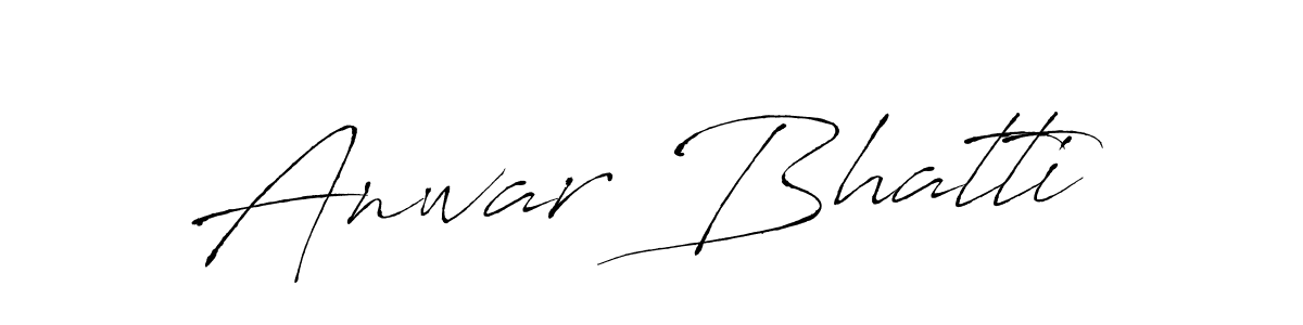 Design your own signature with our free online signature maker. With this signature software, you can create a handwritten (Antro_Vectra) signature for name Anwar Bhatti. Anwar Bhatti signature style 6 images and pictures png