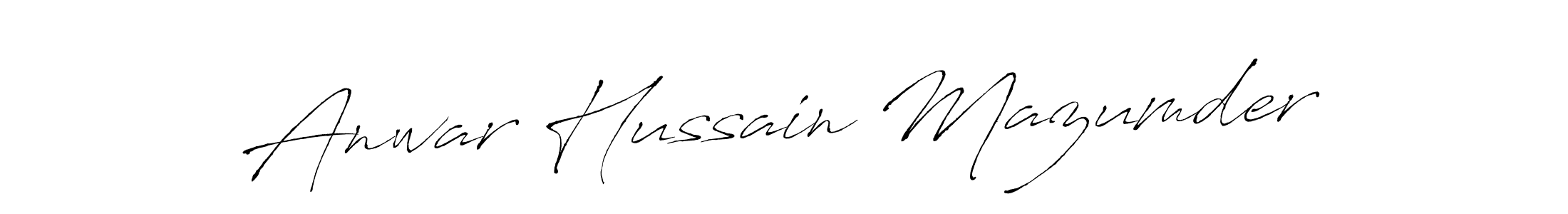 Design your own signature with our free online signature maker. With this signature software, you can create a handwritten (Antro_Vectra) signature for name Anwar Hussain Mazumder. Anwar Hussain Mazumder signature style 6 images and pictures png