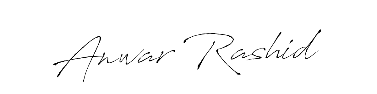 Create a beautiful signature design for name Anwar Rashid. With this signature (Antro_Vectra) fonts, you can make a handwritten signature for free. Anwar Rashid signature style 6 images and pictures png