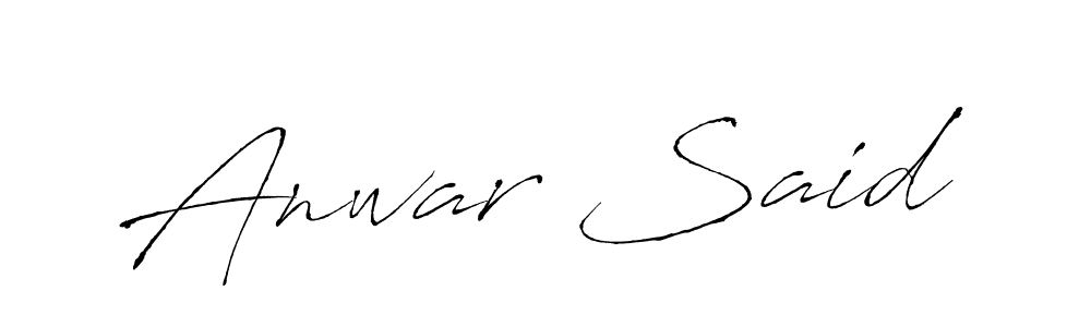 Use a signature maker to create a handwritten signature online. With this signature software, you can design (Antro_Vectra) your own signature for name Anwar Said. Anwar Said signature style 6 images and pictures png