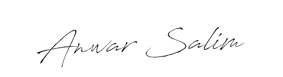 Also we have Anwar Salim name is the best signature style. Create professional handwritten signature collection using Antro_Vectra autograph style. Anwar Salim signature style 6 images and pictures png