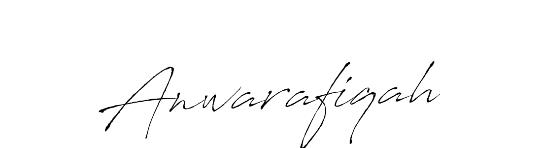 Make a beautiful signature design for name Anwarafiqah. With this signature (Antro_Vectra) style, you can create a handwritten signature for free. Anwarafiqah signature style 6 images and pictures png