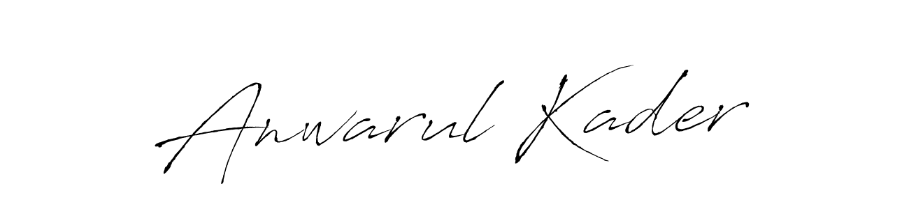 Also we have Anwarul Kader name is the best signature style. Create professional handwritten signature collection using Antro_Vectra autograph style. Anwarul Kader signature style 6 images and pictures png