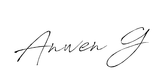 Anwen G stylish signature style. Best Handwritten Sign (Antro_Vectra) for my name. Handwritten Signature Collection Ideas for my name Anwen G. Anwen G signature style 6 images and pictures png