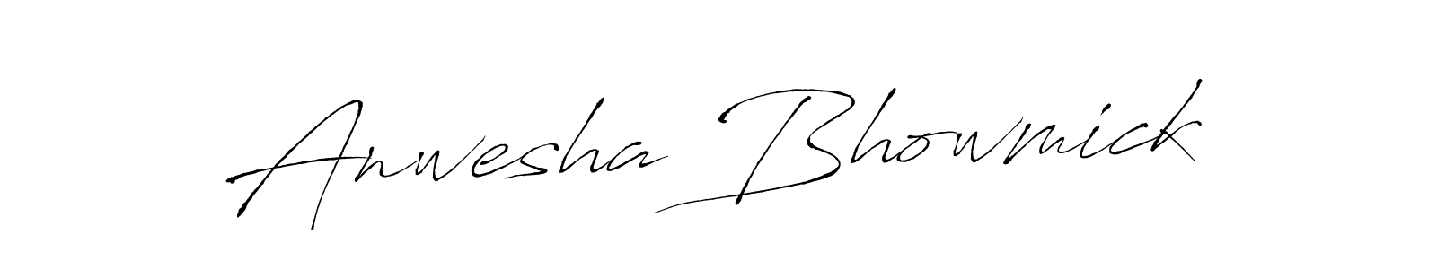 Design your own signature with our free online signature maker. With this signature software, you can create a handwritten (Antro_Vectra) signature for name Anwesha Bhowmick. Anwesha Bhowmick signature style 6 images and pictures png