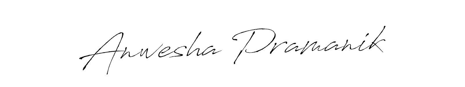 Create a beautiful signature design for name Anwesha Pramanik. With this signature (Antro_Vectra) fonts, you can make a handwritten signature for free. Anwesha Pramanik signature style 6 images and pictures png