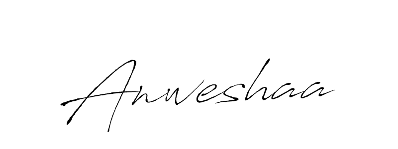 Use a signature maker to create a handwritten signature online. With this signature software, you can design (Antro_Vectra) your own signature for name Anweshaa. Anweshaa signature style 6 images and pictures png