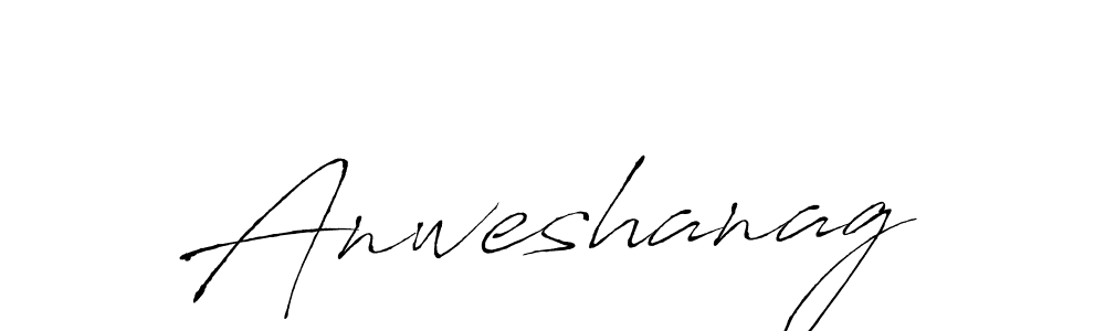 How to make Anweshanag name signature. Use Antro_Vectra style for creating short signs online. This is the latest handwritten sign. Anweshanag signature style 6 images and pictures png