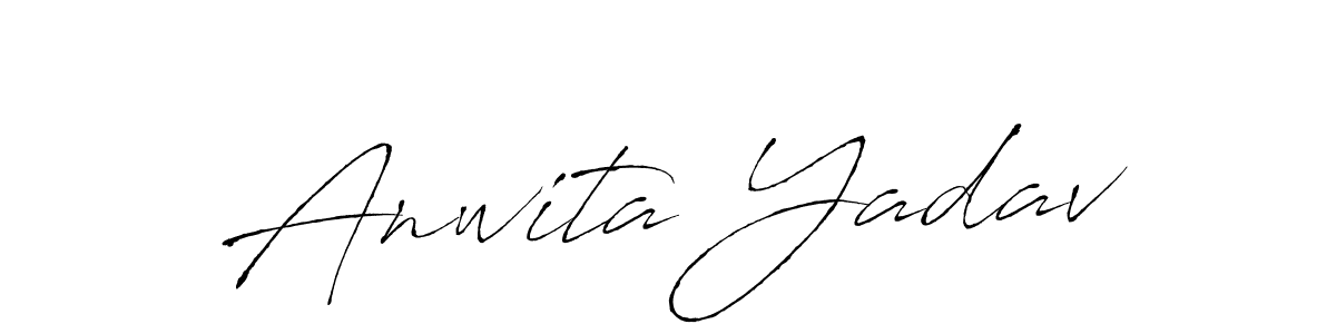Create a beautiful signature design for name Anwita Yadav. With this signature (Antro_Vectra) fonts, you can make a handwritten signature for free. Anwita Yadav signature style 6 images and pictures png
