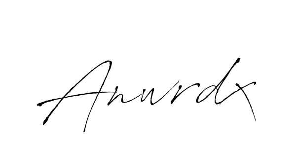 The best way (Antro_Vectra) to make a short signature is to pick only two or three words in your name. The name Anwrdx include a total of six letters. For converting this name. Anwrdx signature style 6 images and pictures png