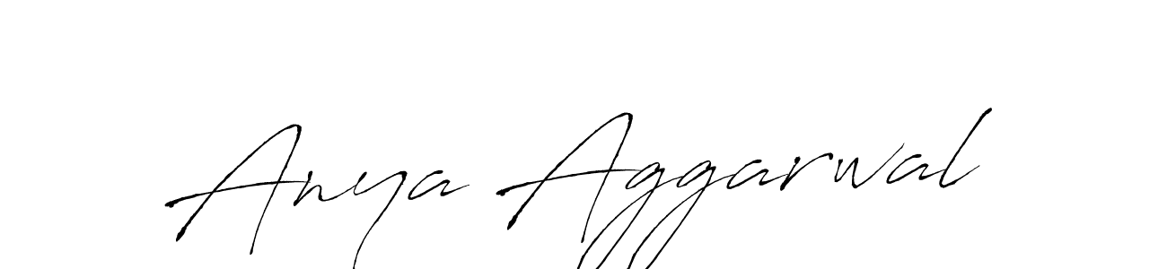 How to make Anya Aggarwal name signature. Use Antro_Vectra style for creating short signs online. This is the latest handwritten sign. Anya Aggarwal signature style 6 images and pictures png