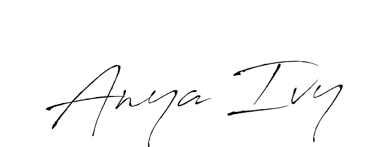 Make a beautiful signature design for name Anya Ivy. With this signature (Antro_Vectra) style, you can create a handwritten signature for free. Anya Ivy signature style 6 images and pictures png