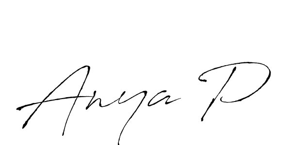 Best and Professional Signature Style for Anya P. Antro_Vectra Best Signature Style Collection. Anya P signature style 6 images and pictures png