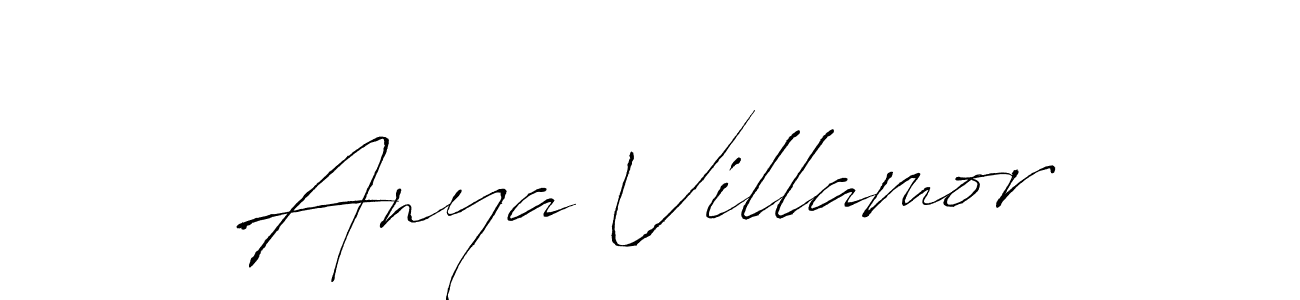 The best way (Antro_Vectra) to make a short signature is to pick only two or three words in your name. The name Anya Villamor include a total of six letters. For converting this name. Anya Villamor signature style 6 images and pictures png