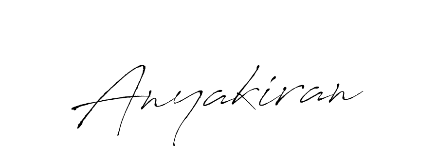 Create a beautiful signature design for name Anyakiran. With this signature (Antro_Vectra) fonts, you can make a handwritten signature for free. Anyakiran signature style 6 images and pictures png