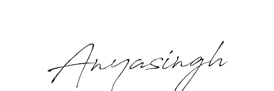 Create a beautiful signature design for name Anyasingh. With this signature (Antro_Vectra) fonts, you can make a handwritten signature for free. Anyasingh signature style 6 images and pictures png