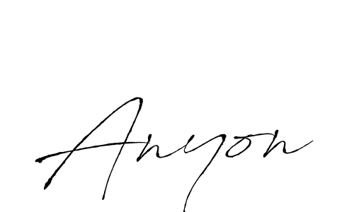 How to make Anyon signature? Antro_Vectra is a professional autograph style. Create handwritten signature for Anyon name. Anyon signature style 6 images and pictures png