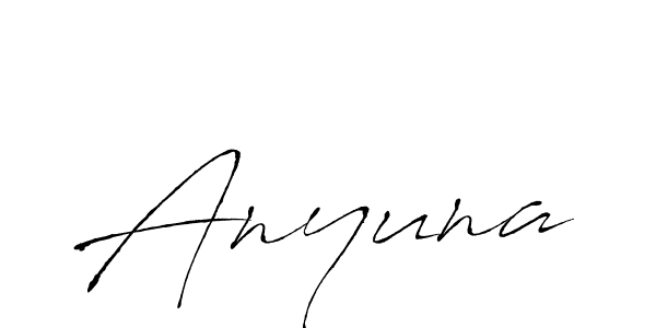 Anyuna stylish signature style. Best Handwritten Sign (Antro_Vectra) for my name. Handwritten Signature Collection Ideas for my name Anyuna. Anyuna signature style 6 images and pictures png