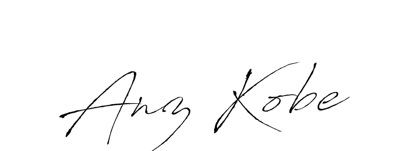 Make a beautiful signature design for name Anz Kobe. With this signature (Antro_Vectra) style, you can create a handwritten signature for free. Anz Kobe signature style 6 images and pictures png