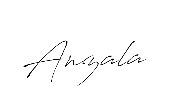 How to make Anzala signature? Antro_Vectra is a professional autograph style. Create handwritten signature for Anzala name. Anzala signature style 6 images and pictures png