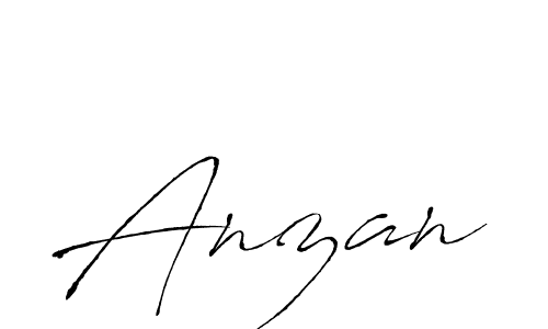 How to make Anzan name signature. Use Antro_Vectra style for creating short signs online. This is the latest handwritten sign. Anzan signature style 6 images and pictures png