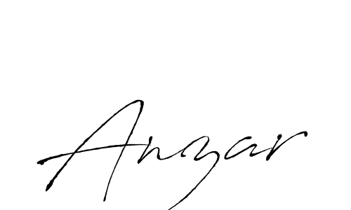Use a signature maker to create a handwritten signature online. With this signature software, you can design (Antro_Vectra) your own signature for name Anzar. Anzar signature style 6 images and pictures png
