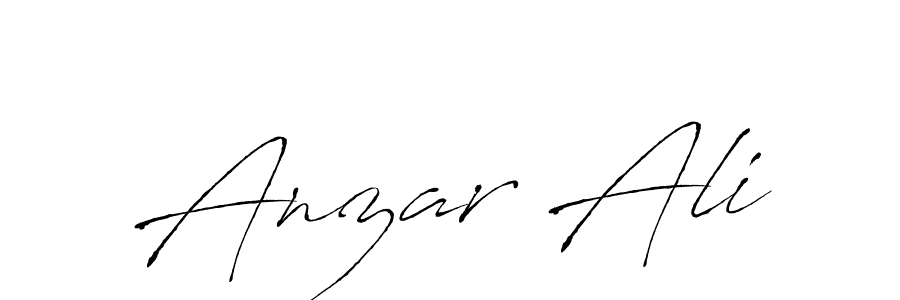 Make a beautiful signature design for name Anzar Ali. With this signature (Antro_Vectra) style, you can create a handwritten signature for free. Anzar Ali signature style 6 images and pictures png